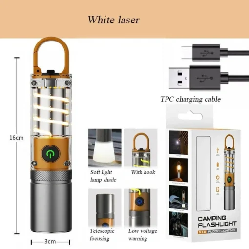 Waterproof LED Transparent Torch Light(Model X10) - Image 2