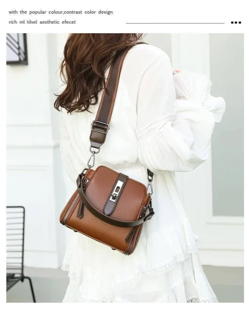 High Quality Original Hand & Shoulder Bag(Brown Colour) - Image 2