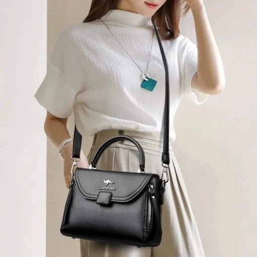 High Quality Kangaroo Original Hand & Shoulder Bag(Black Colour) - Image 2