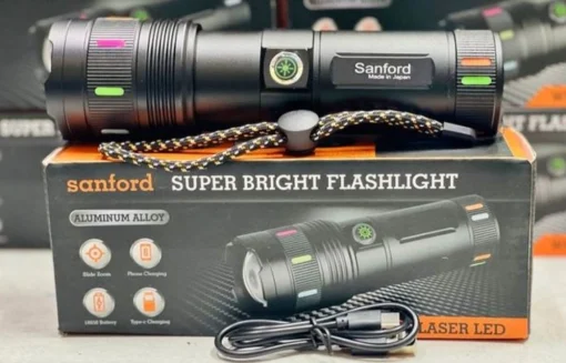 18,650mAh Sanford LED Zoom Light Waterproof With Power Bank(Made in Japan) - Image 6