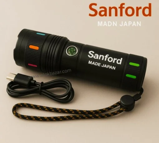 18,650mAh Sanford LED Zoom Light Waterproof With Power Bank(Made in Japan)