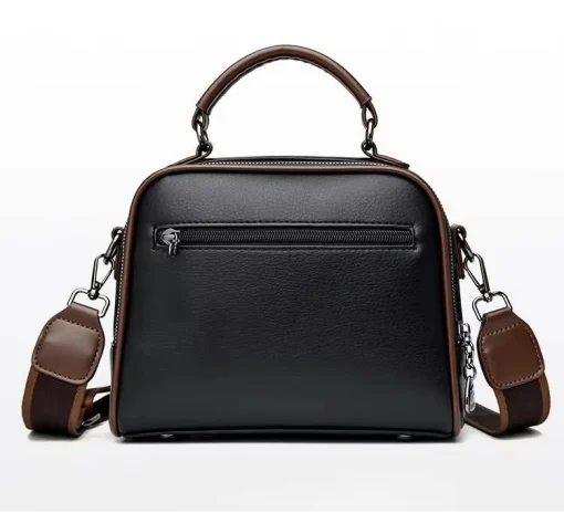 Luxury Design Genuine Soft Leather Handbag(Black Colour) - Image 5