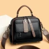 Luxury Design Genuine Soft Leather Handbag(Black Colour)
