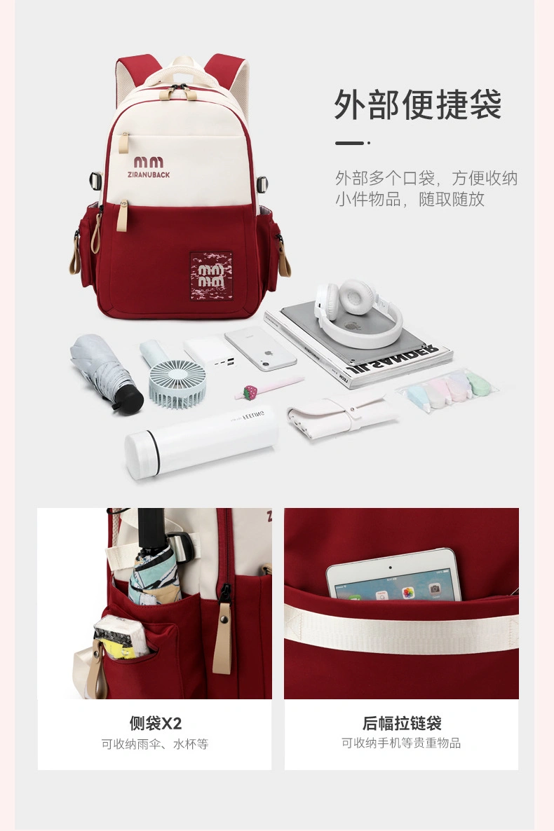 New Stylish School & College Bag(Marron) - Image 3