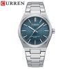CURREN 8439-Silver Blue Premium Waterproof Watch
