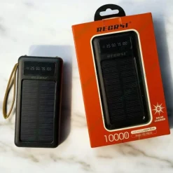 Regrsi 10000mAh Solar Energy power bank with charging cable
