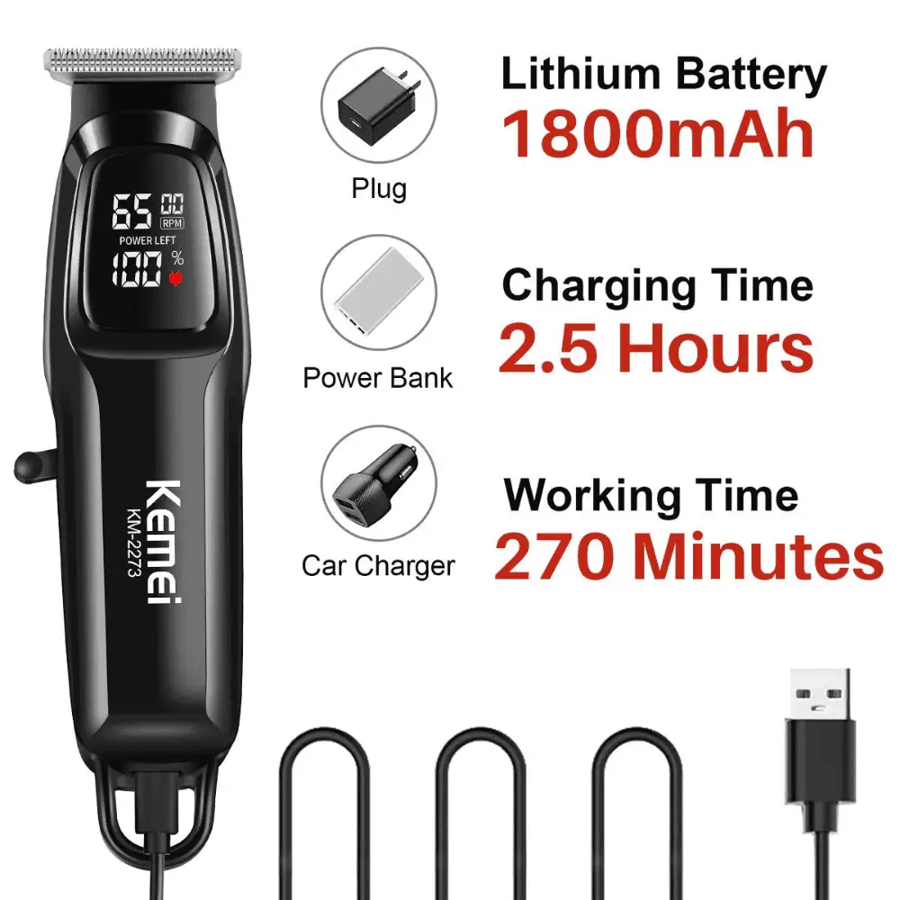 Kemei KM-2273 Professional Hair Trimmer - Image 3