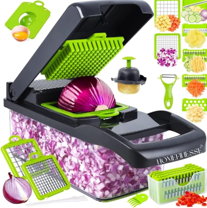 16in1 Multifunctional Vegetable Chopper,Complete Kitchen Cutting Solution