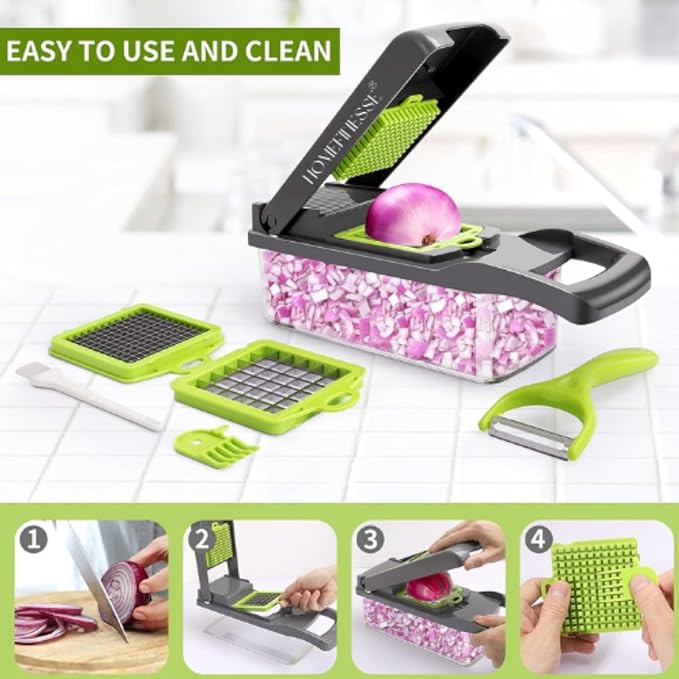16in1 Multifunctional Vegetable Chopper,Complete Kitchen Cutting Solution - Image 4
