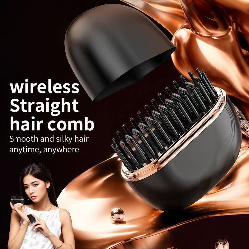 Wireless Straight Hair comb Rechargeable