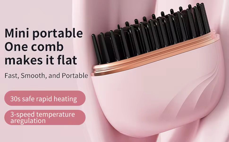 Wireless Straight Hair comb Rechargeable - Image 5
